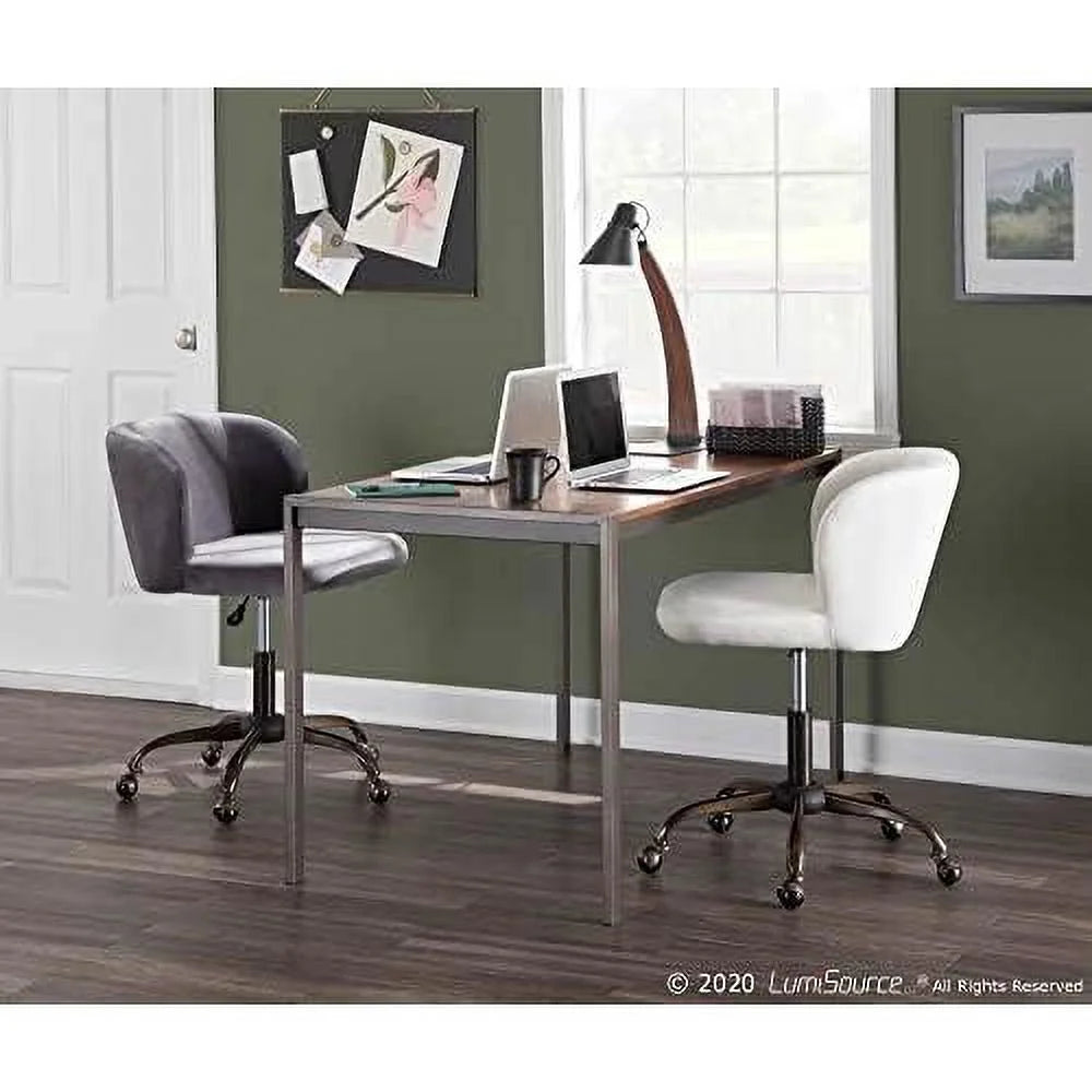 Cream Velvet Task Chair A821868