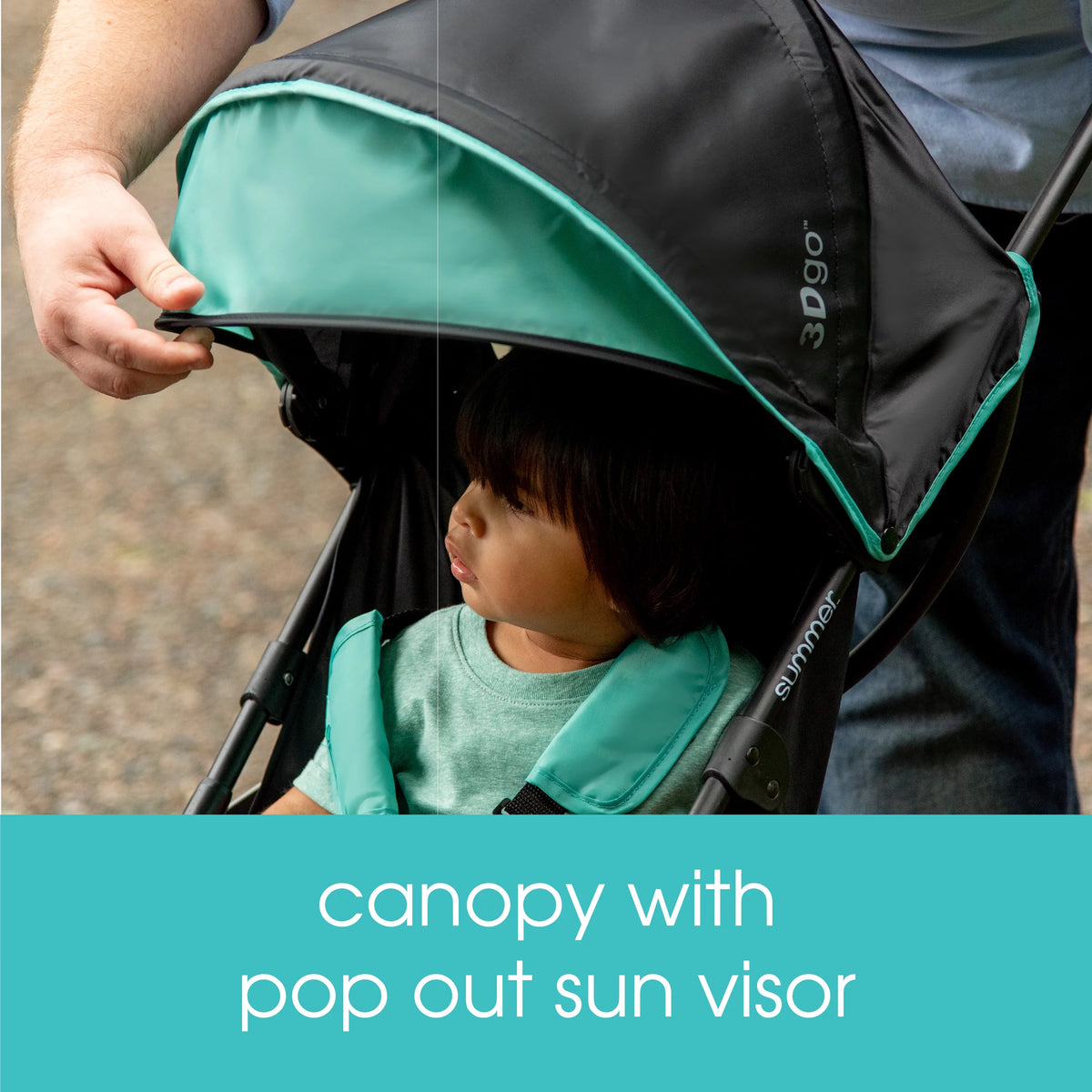 Lightweight Compact Fold Stroller, Black E382654
