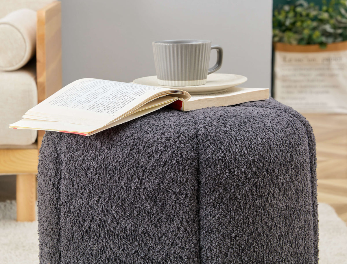 Teddy Fabric Cover Ottoman R78858