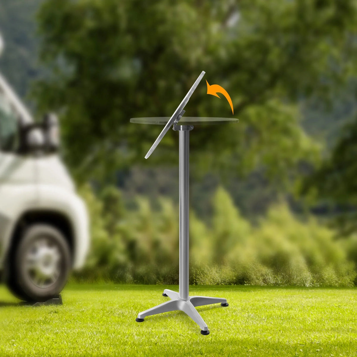 Bar Height Folding Metal Dining Table H216640
