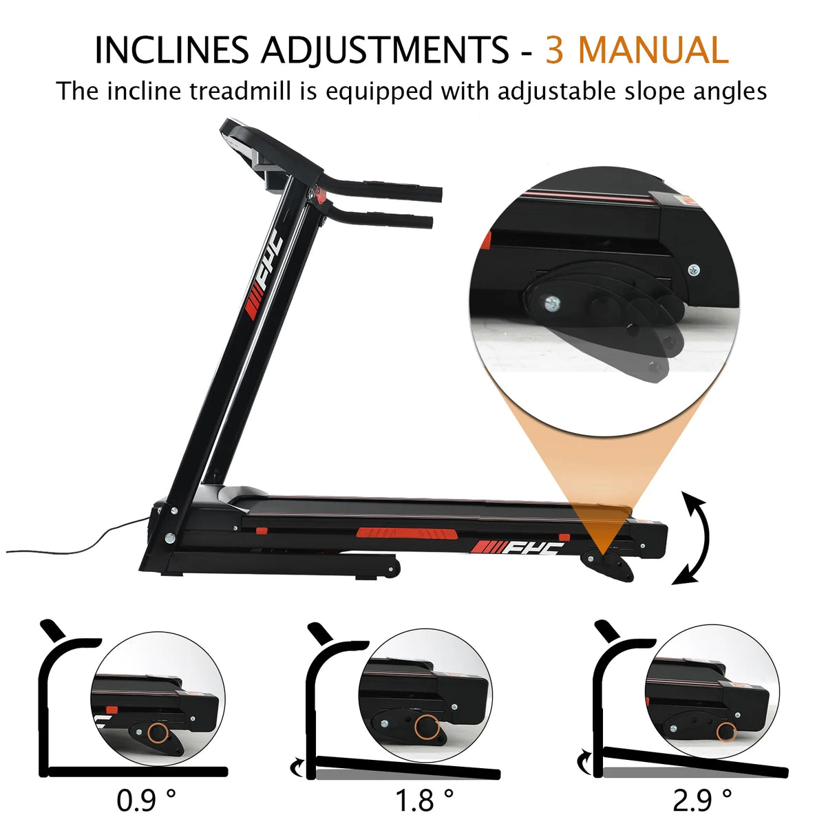 Folding Treadmill with Incline Q3355