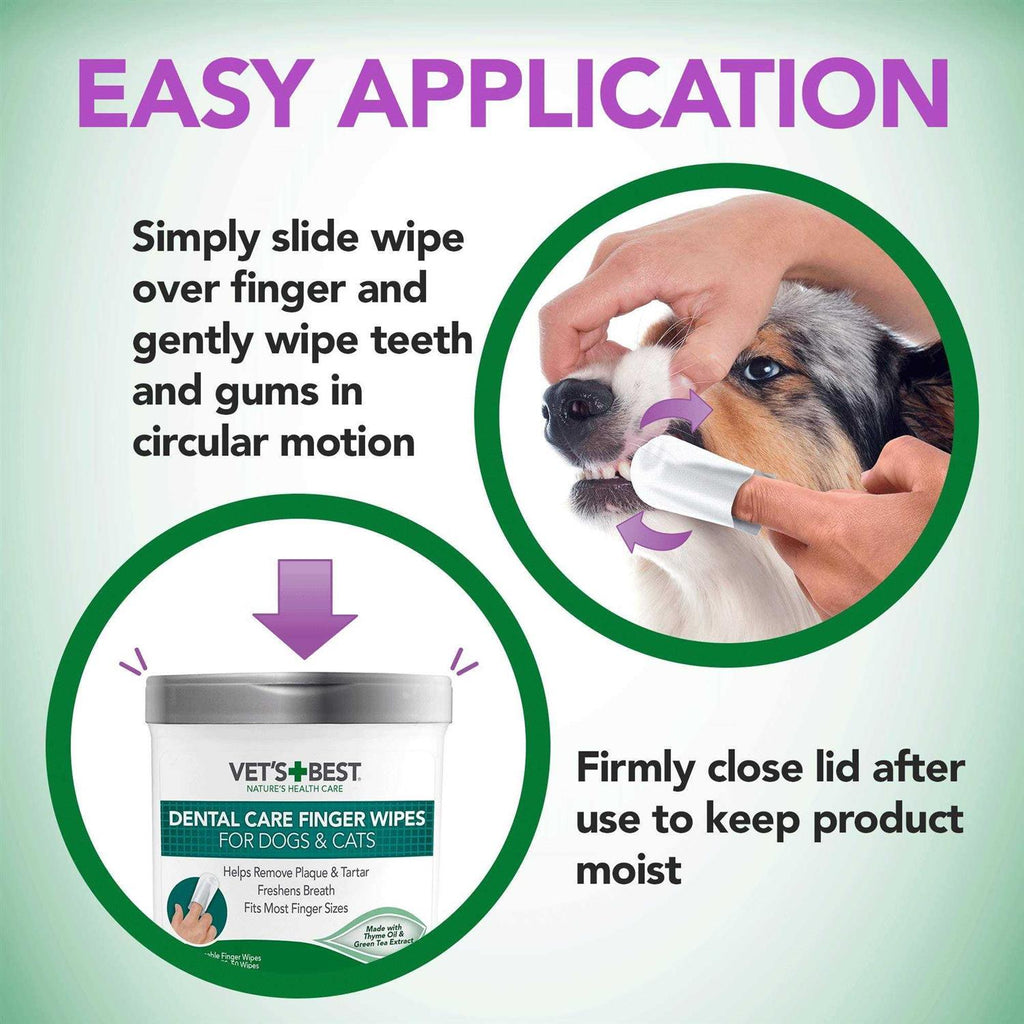Dental Care Finger Wipes for Dogs & Cats S503947