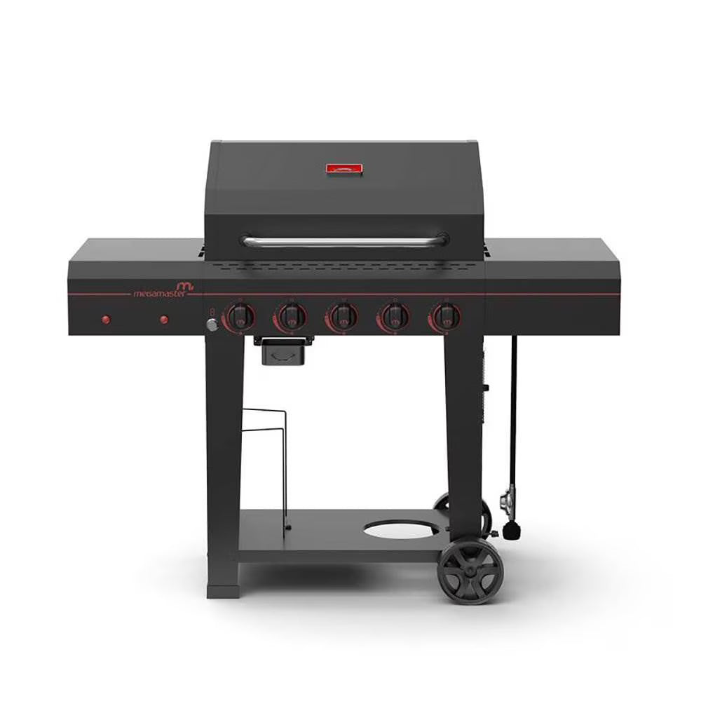 5 Burner Propane Gas Grill with Open Cart D5481