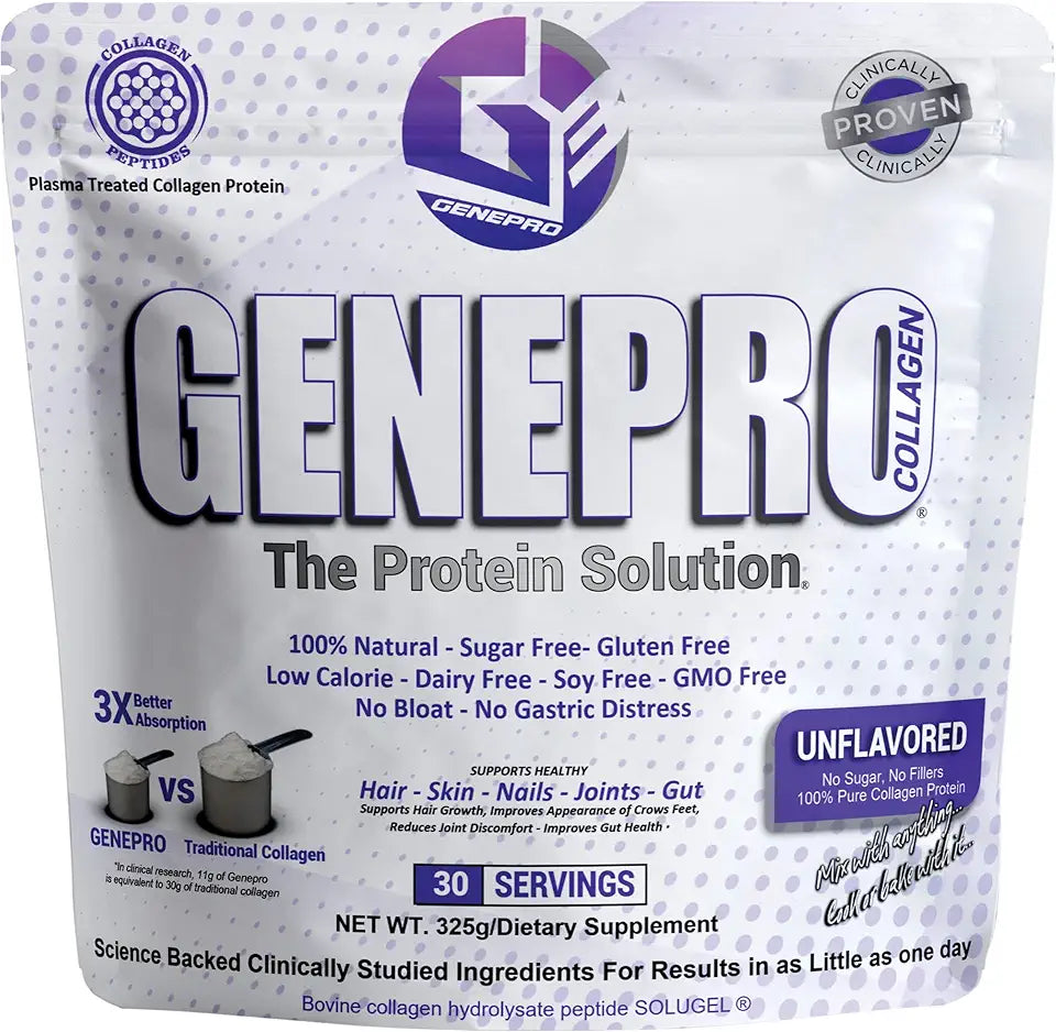 Unflavored Protein Powder with Collagen Peptides 30 Servings G315