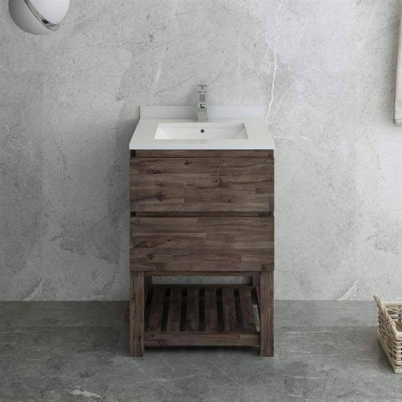 Floor Standing Open Bottom Bathroom Cabinet E394071