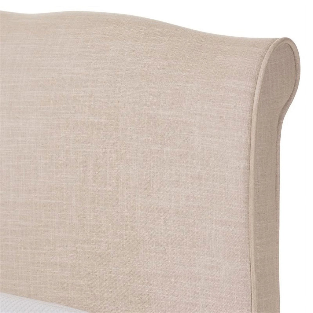 Beige Queen Platform Bed H5773
